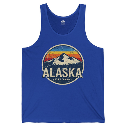 Alaska Vintage tank top Tank Top – True Royal – Alaska Cruise Shirts