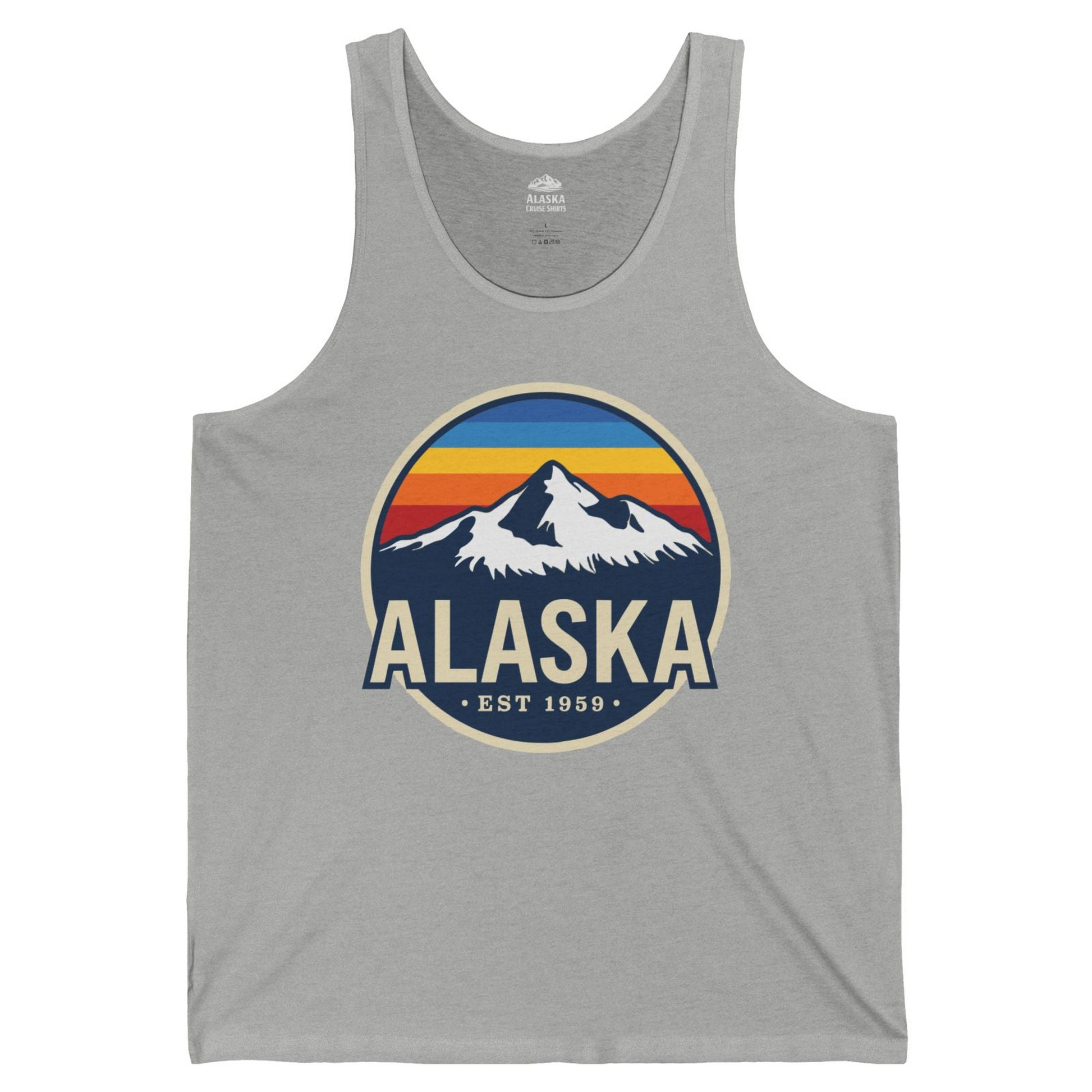 Alaska Vintage tank top Tank Top – Athletic Heather – Alaska Cruise Shirts