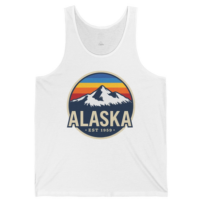 Alaska Vintage tank top Tank Top – White – Alaska Cruise Shirts