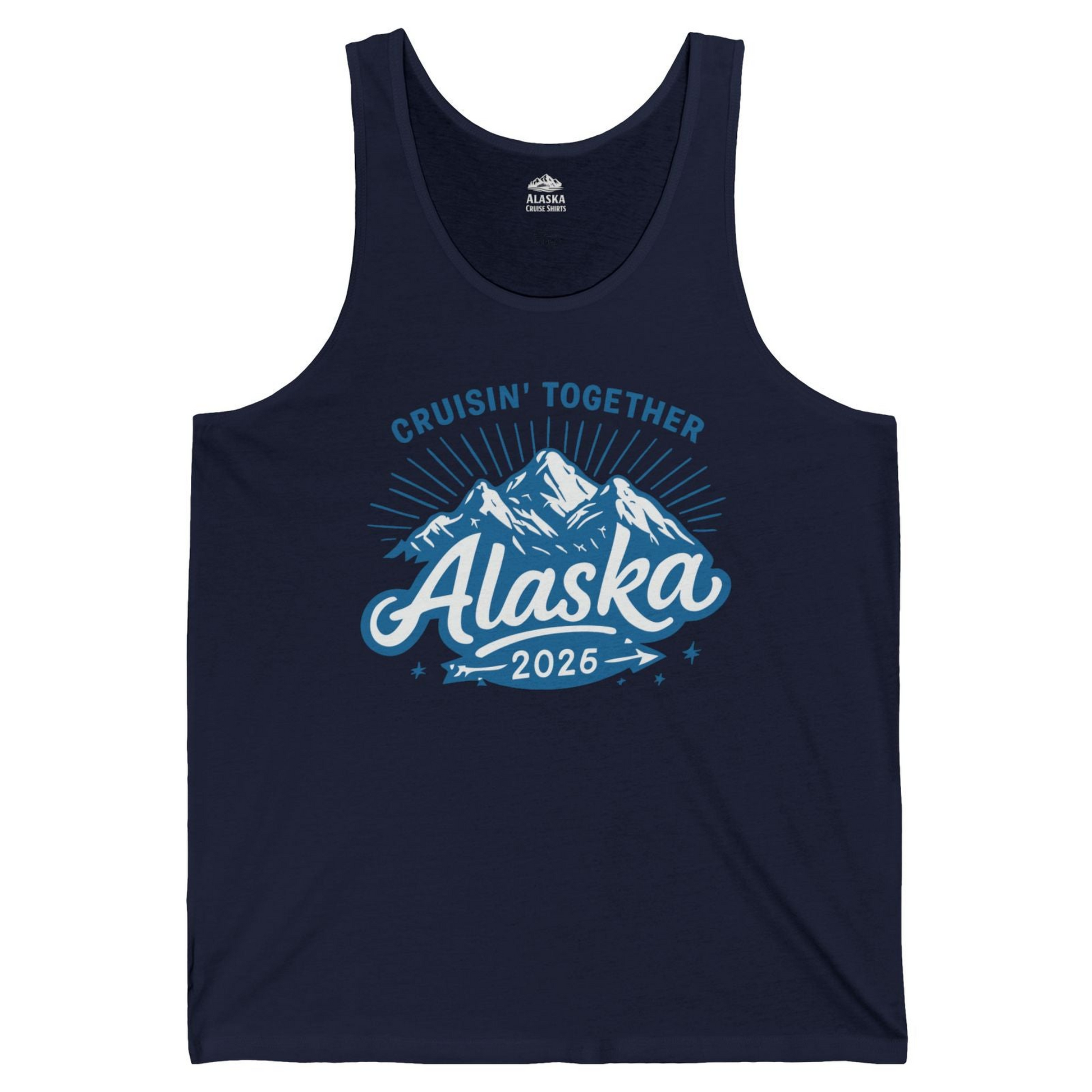 Alaska Cruise Mountains Adventure tank top Tank Top – Navy – Alaska Cruise Shirts