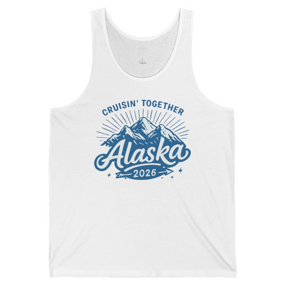 Alaska Cruise Mountains Adventure tank top Tank Top – White – Alaska Cruise Shirts