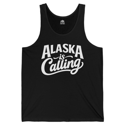 Alaska Is Calling Shirt Tank Top – Black – Alaska Cruise Shirts