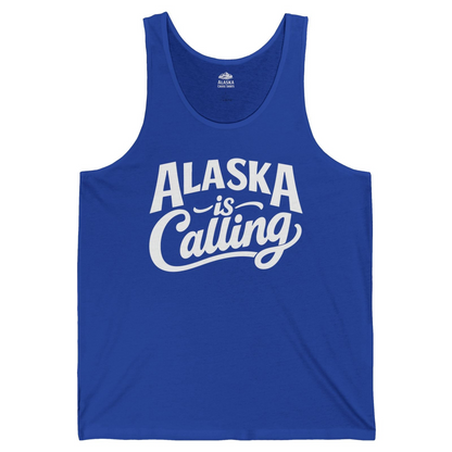 Alaska Is Calling Shirt Tank Top – True Royal – Alaska Cruise Shirts