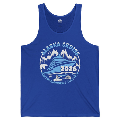 Alaska Cruise 2026 Family Adventure Shirt with Wildlife and Nature — Tank Top Tank Top – True Royal – Alaska Cruise Shirts