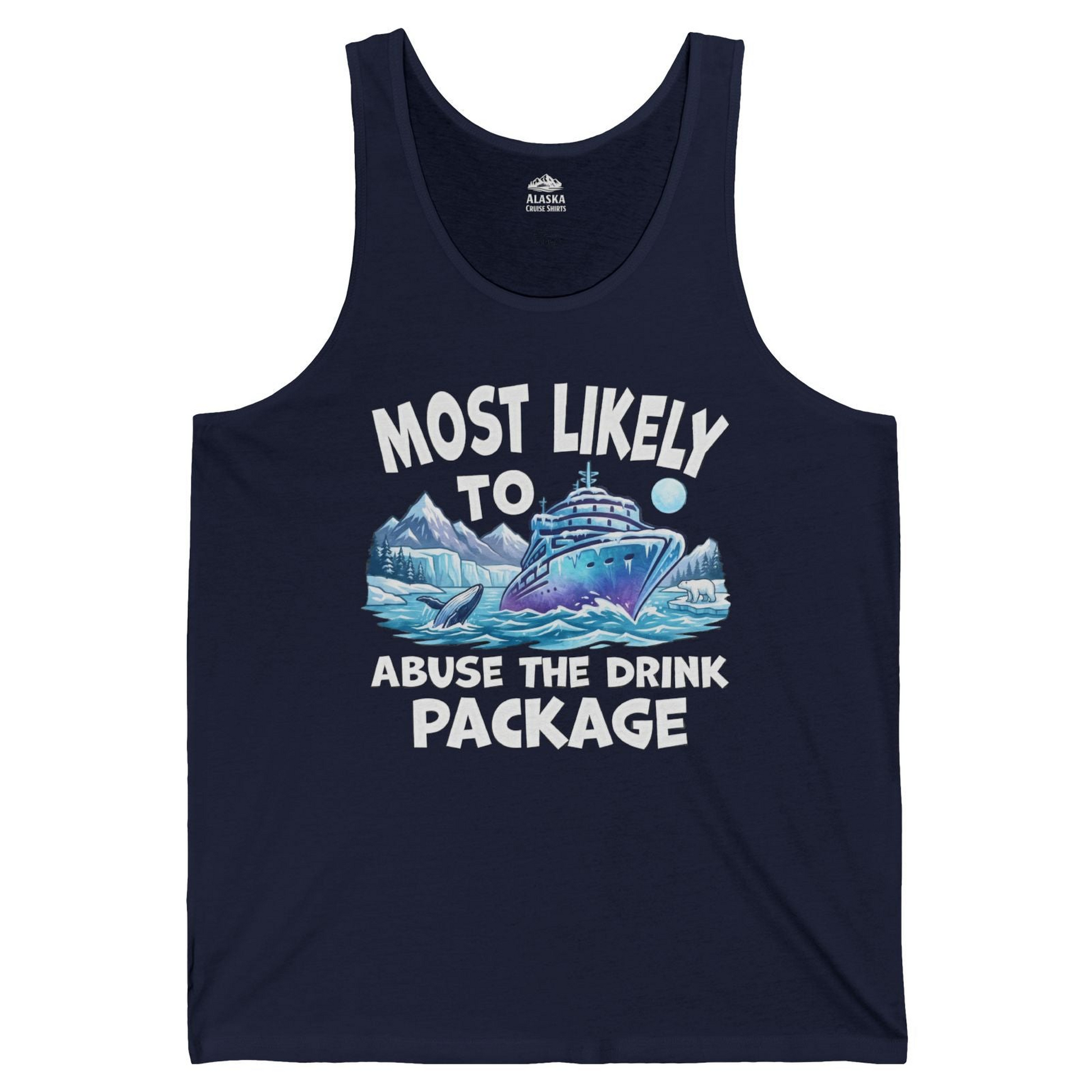 Funny Alaska Cruise tank top Tank Top – Navy – Alaska Cruise Shirts