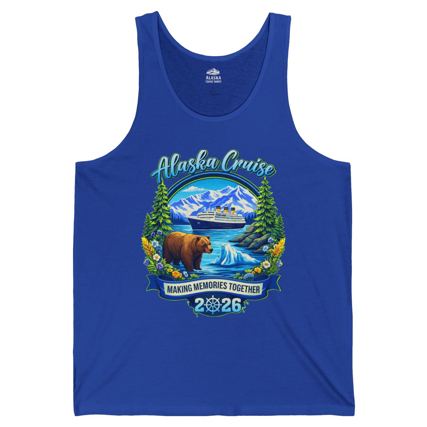 Alaska Cruise 2026 Family tank top Tank Top – True Royal – Alaska Cruise Shirts