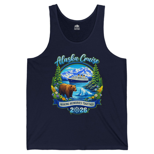 Alaska Cruise 2026 Family tank top Tank Top – Navy – Alaska Cruise Shirts
