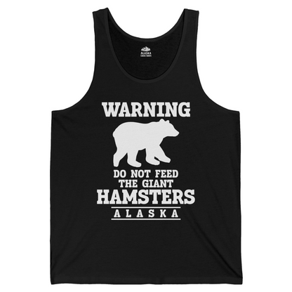 Funny Alaska Bear Warning tank top Tank Top – Black – Alaska Cruise Shirts