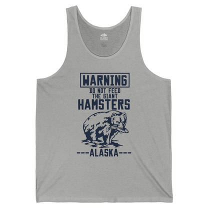 Funny Alaska Bear Warning Sign tank top Tank Top – Athletic Heather – Alaska Cruise Shirts