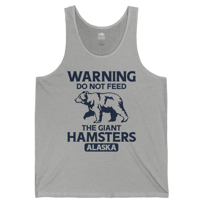 Warning Do Not Feed The Giant Hamsters Alaska Funny Bear Shirt — Tank Top Tank Top – Athletic Heather – Alaska Cruise Shirts