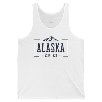 Vintage Alaska Estd 1959 Shirt Tank Top – White – Alaska Cruise Shirts