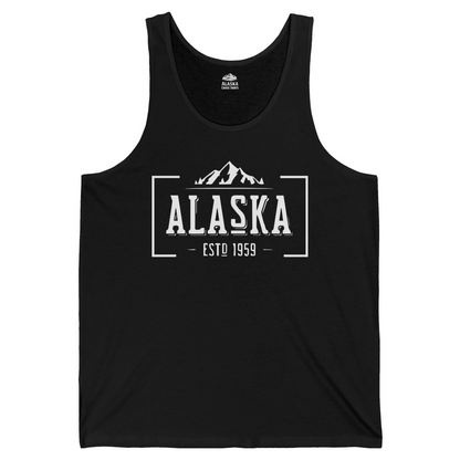 Vintage Alaska Estd 1959 Shirt Tank Top – Black – Alaska Cruise Shirts