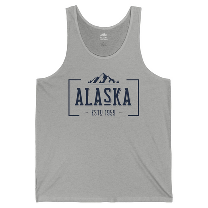 Vintage Alaska Estd 1959 Shirt Tank Top – Athletic Heather – Alaska Cruise Shirts