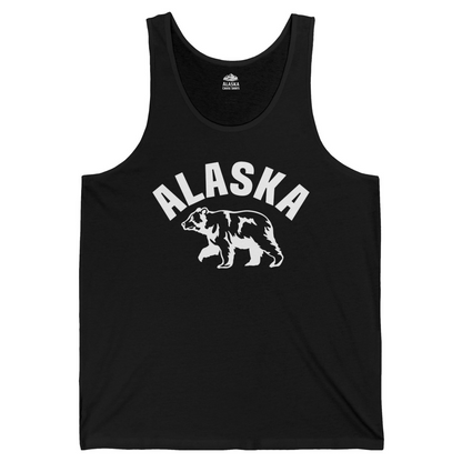 Alaska Bear Silhouette Wildlife Shirt Tank Top – Black – Alaska Cruise Shirts