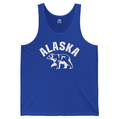 Alaska Bear Silhouette Wildlife Shirt Tank Top – True Royal – Alaska Cruise Shirts