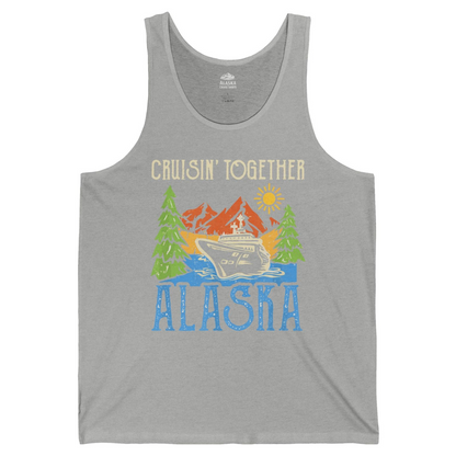 Alaska Cruise Adventure Nature Landscape Retro Family Shirt — Tank Top Tank Top – Athletic Heather – Alaska Cruise Shirts