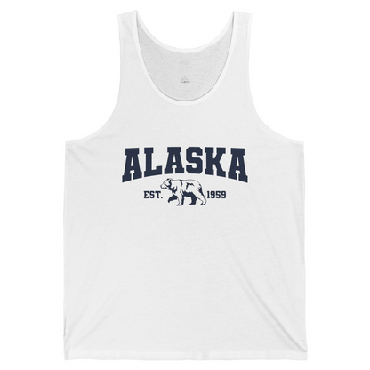 Vintage Alaska Bear Shirt Tank Top – White – Alaska Cruise Shirts
