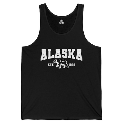 Vintage Alaska Bear Shirt Tank Top – Black – Alaska Cruise Shirts