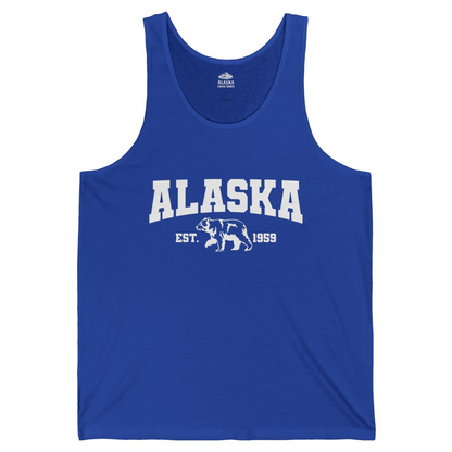 Vintage Alaska Bear Shirt Tank Top – True Royal – Alaska Cruise Shirts