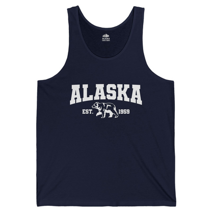 Vintage Alaska Bear Shirt Tank Top – Navy – Alaska Cruise Shirts