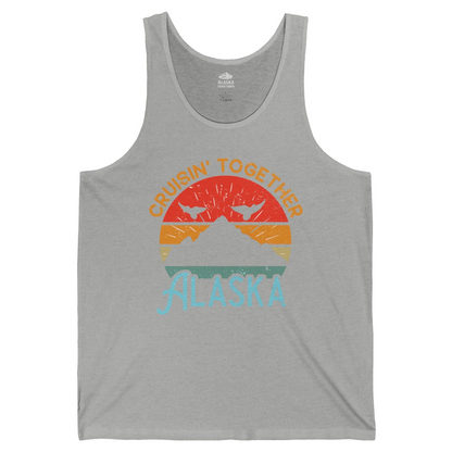 Retro Alaska Cruise Shirt Tank Top – Athletic Heather – Alaska Cruise Shirts