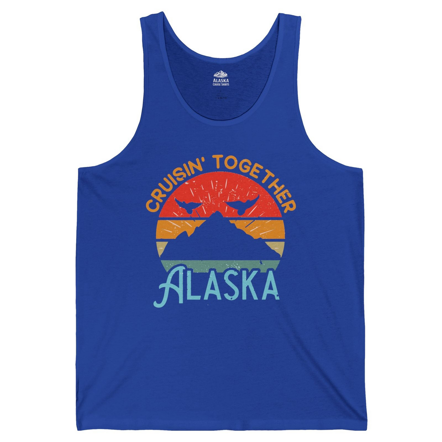 Retro Alaska Cruise Shirt Tank Top – True Royal – Alaska Cruise Shirts