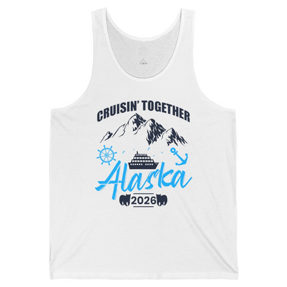 Alaska Cruise Group Adventure Shirt Tank Top – White – Alaska Cruise Shirts