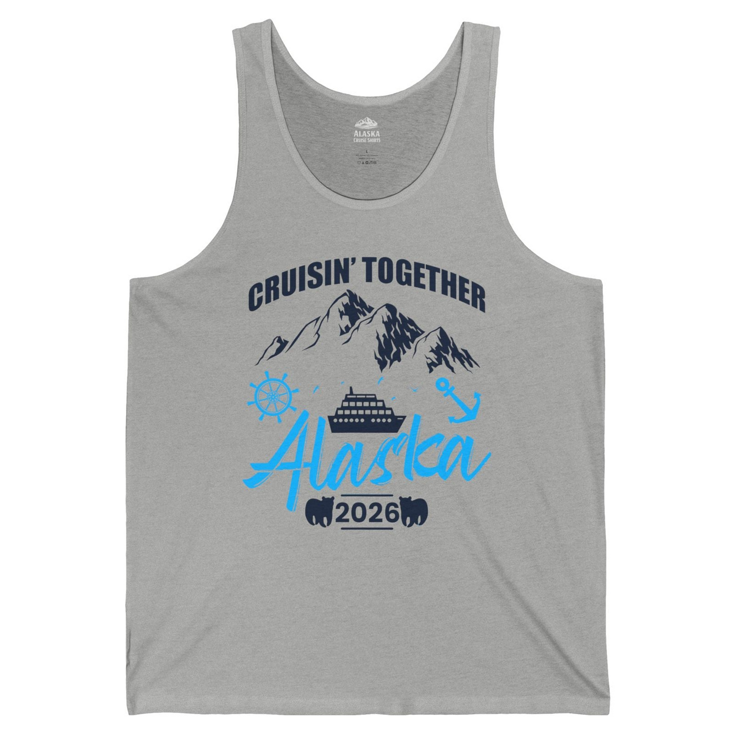 Alaska Cruise Group Adventure Shirt Tank Top – Athletic Heather – Alaska Cruise Shirts