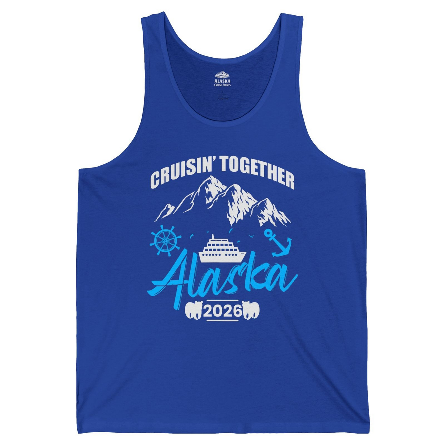 Alaska Cruise Group Adventure Shirt Tank Top – True Royal – Alaska Cruise Shirts