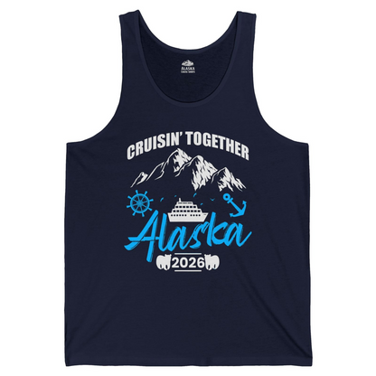 Alaska Cruise Group Adventure Shirt Tank Top – Navy – Alaska Cruise Shirts