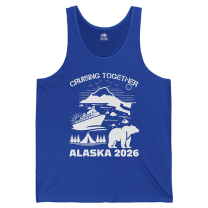 Alaska Cruise 2026 Family Adventure Bear Mountain Nature Shirt — Tank Top Tank Top – True Royal – Alaska Cruise Shirts