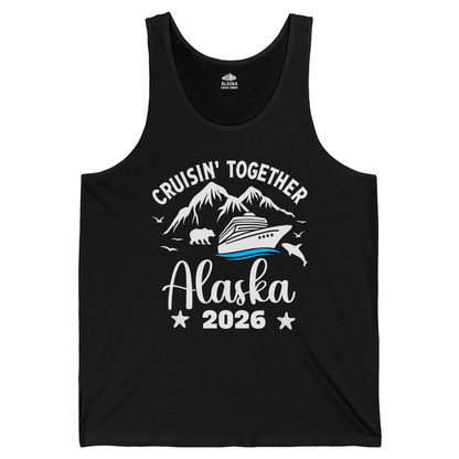 Alaska Cruise Adventure 2026 Shirt Tank Top – Black – Alaska Cruise Shirts