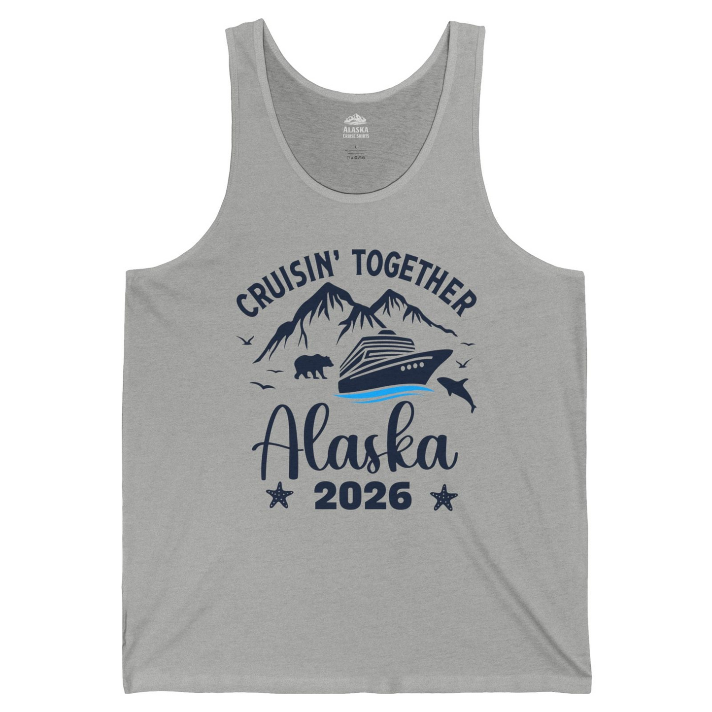 Alaska Cruise Adventure 2026 Shirt Tank Top – Athletic Heather – Alaska Cruise Shirts
