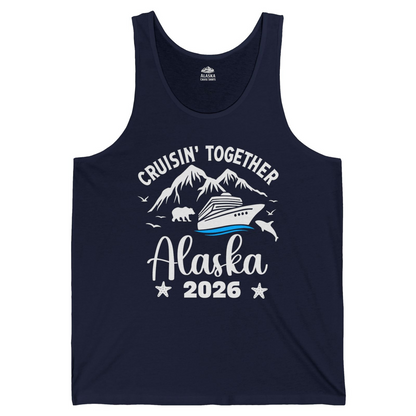 Alaska Cruise Adventure 2026 Shirt Tank Top – Navy – Alaska Cruise Shirts