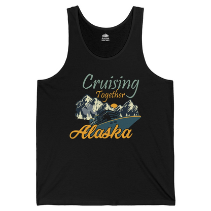 Cruising Together Alaska Mountains Family Alaska Cruise Adventure Shirt — Tank Top Tank Top – Black – Alaska Cruise Shirts