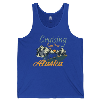 Cruising Together Alaska Mountains Family Alaska Cruise Adventure Shirt — Tank Top Tank Top – True Royal – Alaska Cruise Shirts