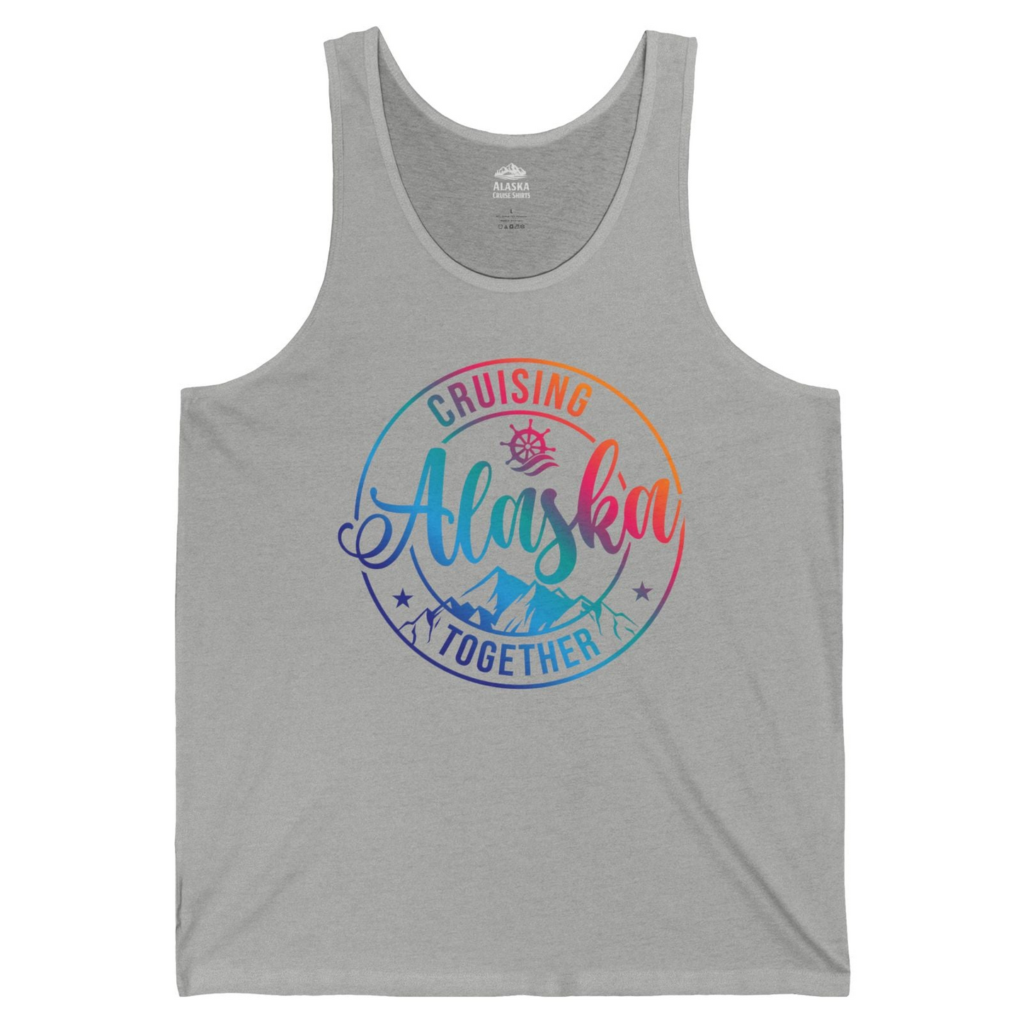Cruising Alaska Together Shirt Tank Top – Athletic Heather – Alaska Cruise Shirts