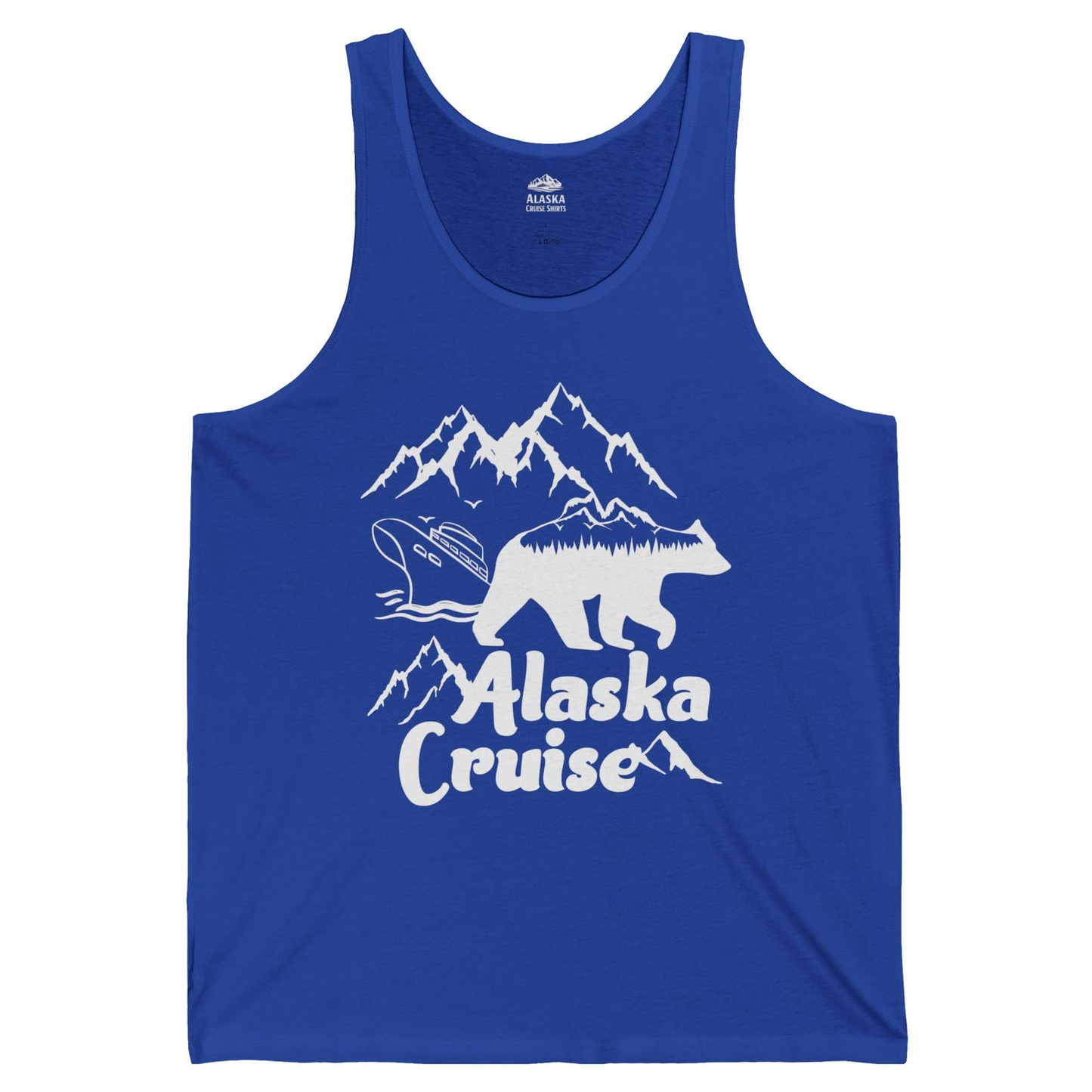 Alaska Cruise Shirt Tank Top – True Royal – Alaska Cruise Shirts