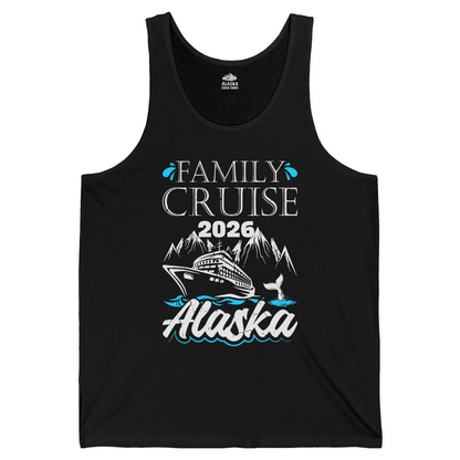 Alaska Family Cruise Shirt Tank Top – Black – Alaska Cruise Shirts