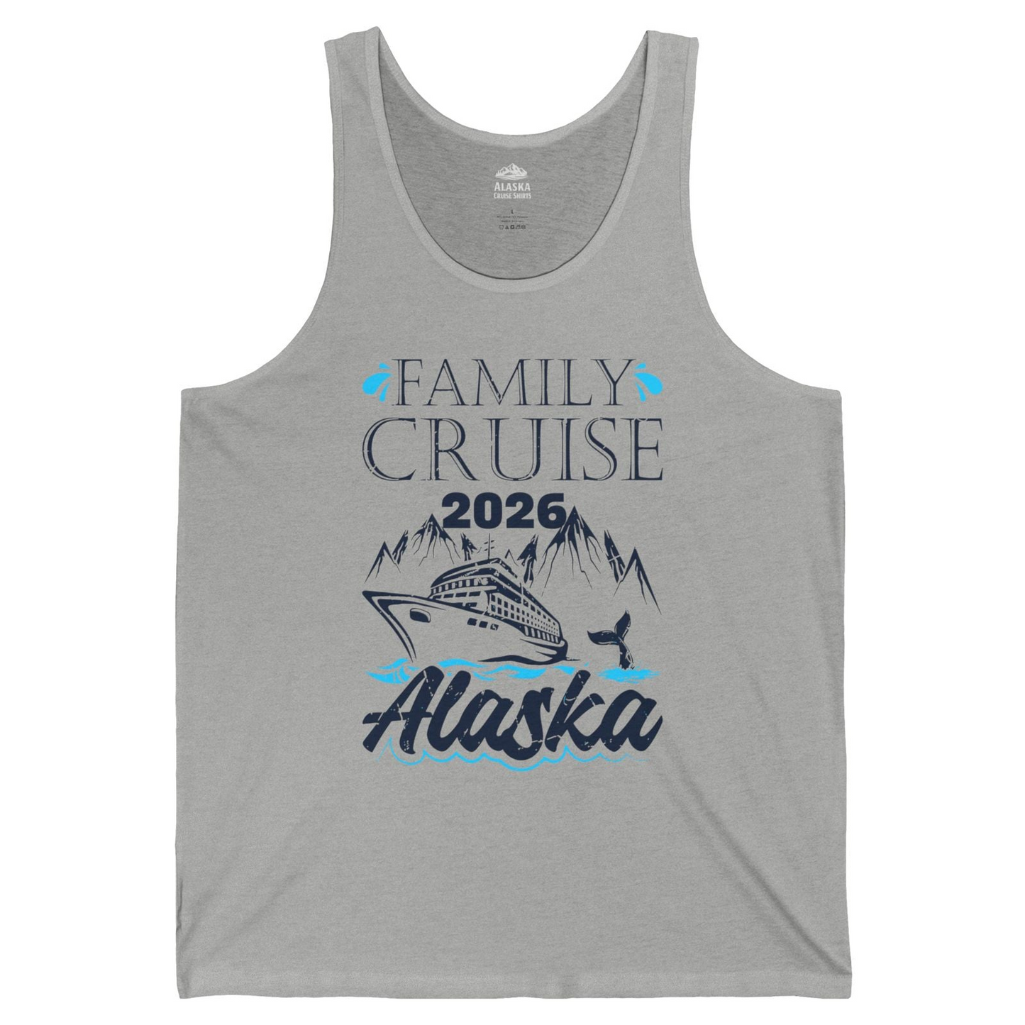 Alaska Family Cruise Shirt Tank Top – Athletic Heather – Alaska Cruise Shirts