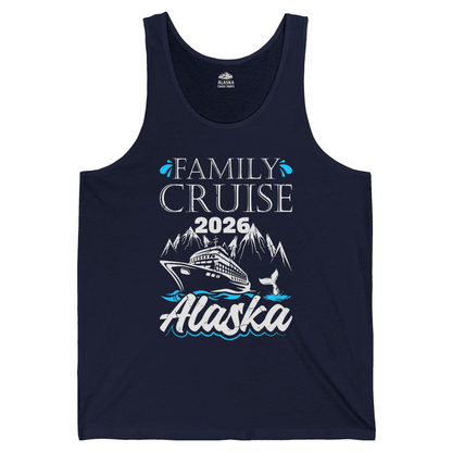 Alaska Family Cruise Shirt Tank Top – Navy – Alaska Cruise Shirts