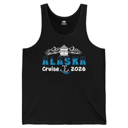 Alaska Cruise 2026 Shirt Tank Top – Black – Alaska Cruise Shirts