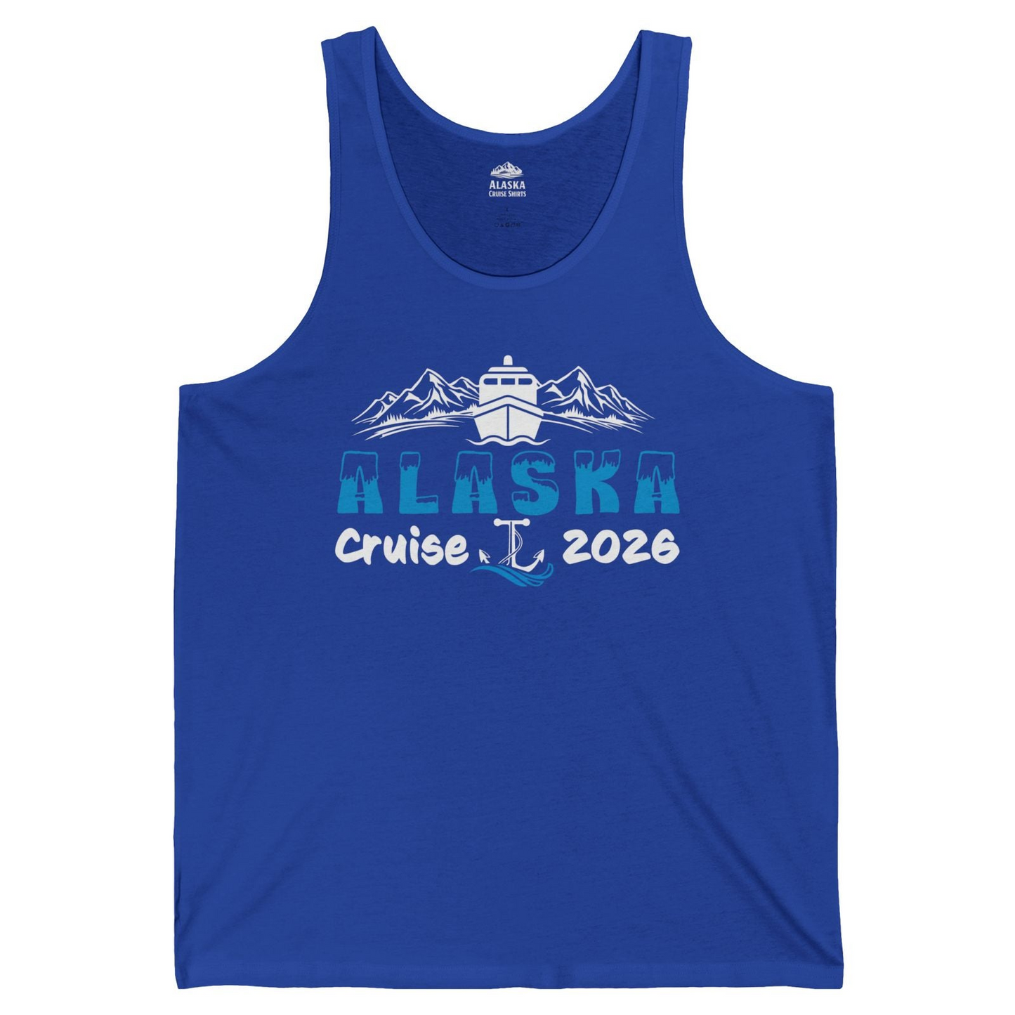 Alaska Cruise 2026 Shirt Tank Top – True Royal – Alaska Cruise Shirts