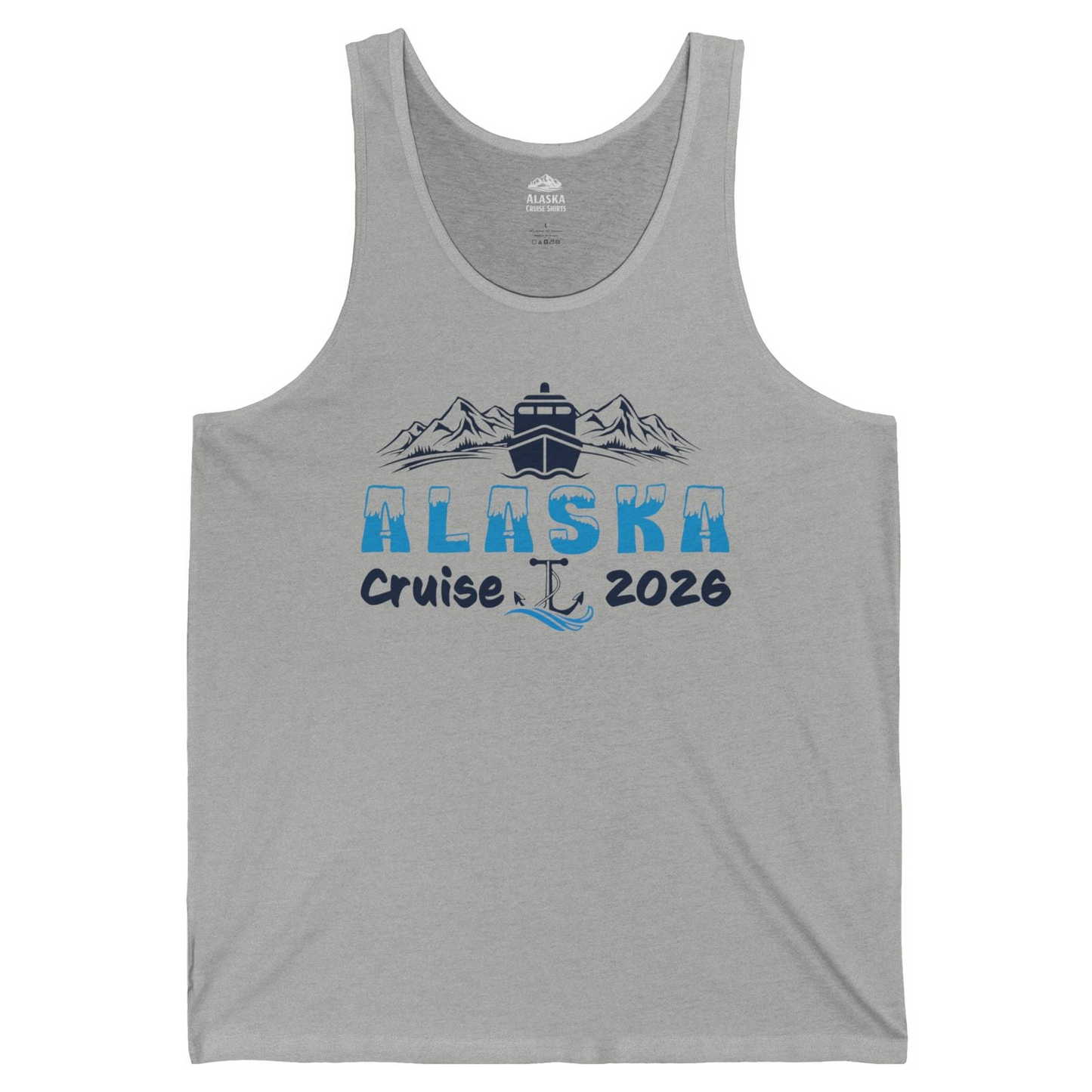 Alaska Cruise 2026 Shirt Tank Top – Athletic Heather – Alaska Cruise Shirts