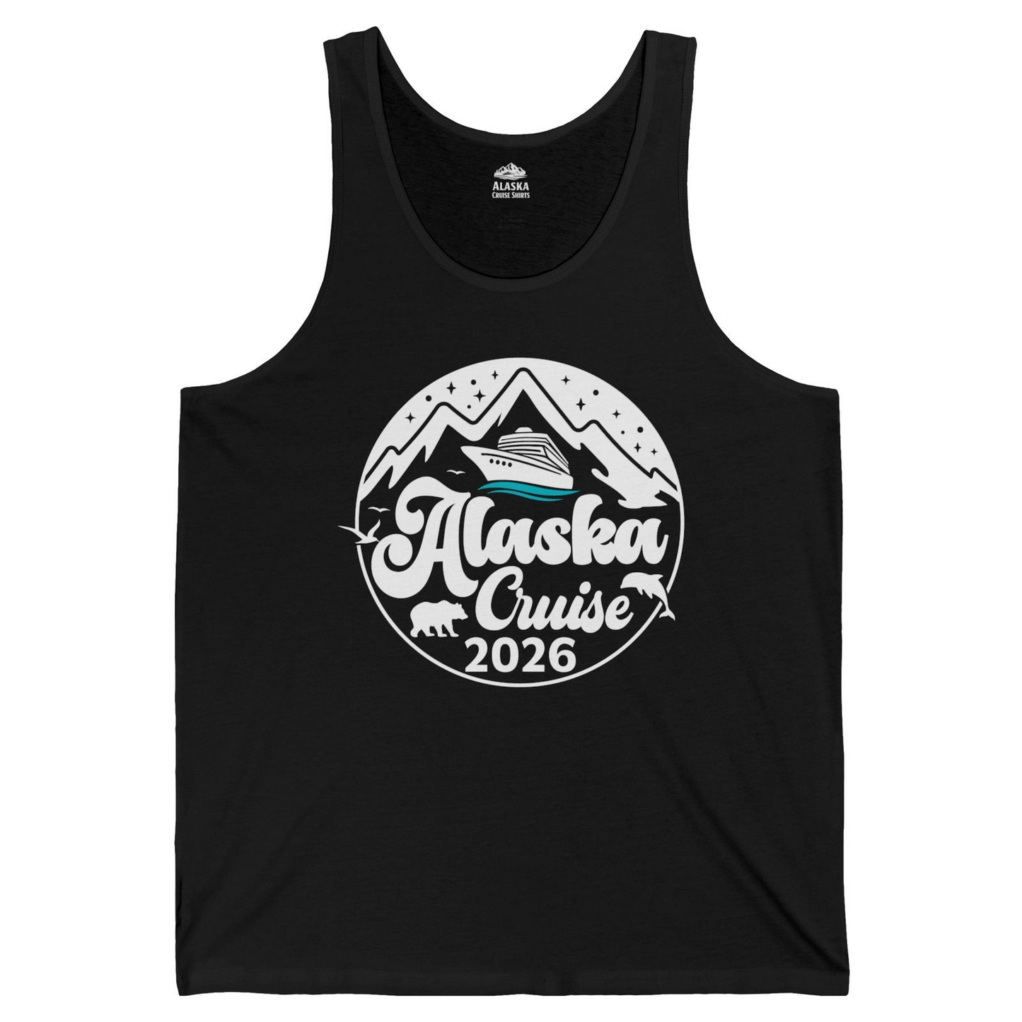 Alaska Cruise 2026 Shirt Tank Top – Black – Alaska Cruise Shirts