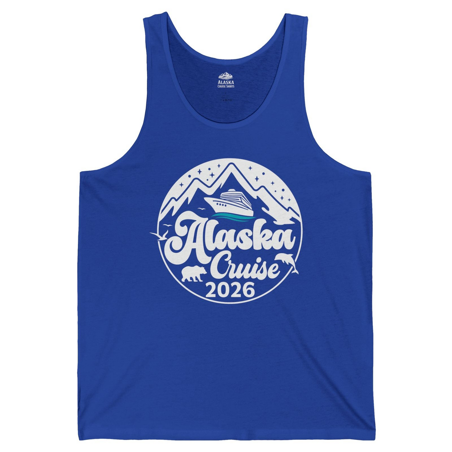 Alaska Cruise 2026 Shirt Tank Top – True Royal – Alaska Cruise Shirts