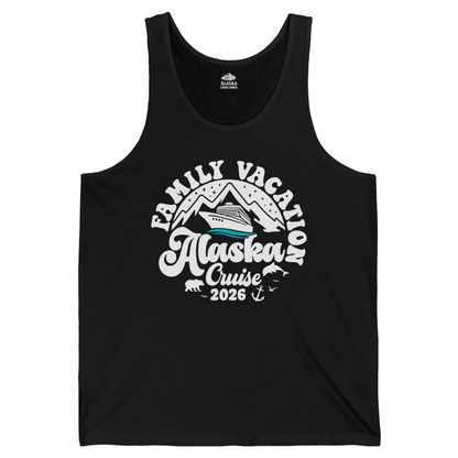 Alaska Family Cruise Shirt Tank Top – Black – Alaska Cruise Shirts