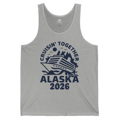 Cruisin Together Alaska Cruise Shirt Tank Top – Athletic Heather – Alaska Cruise Shirts