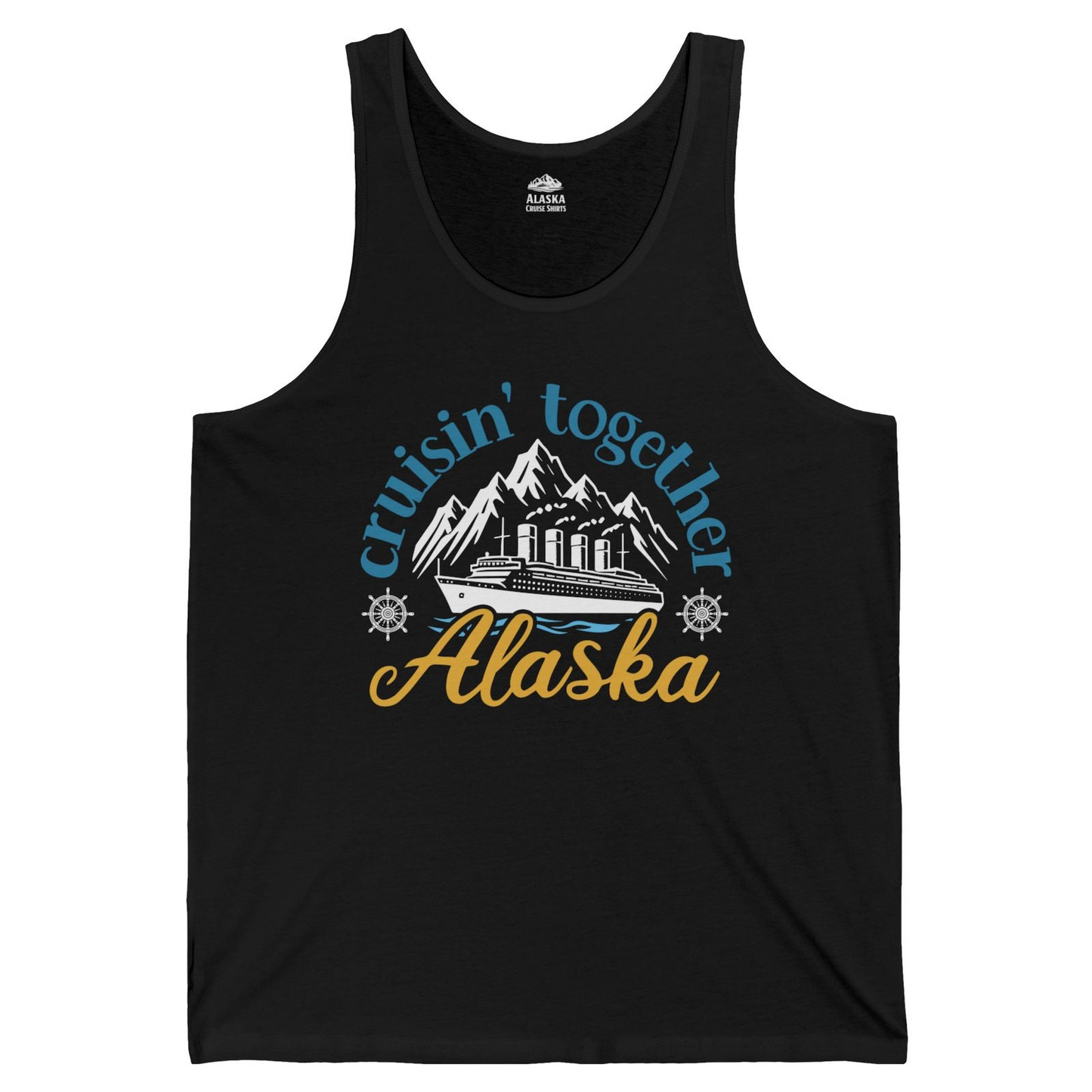 Alaska Cruise Adventure Shirt Tank Top – Black – Alaska Cruise Shirts