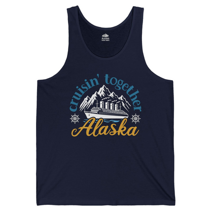 Alaska Cruise Adventure Shirt Tank Top – Navy – Alaska Cruise Shirts